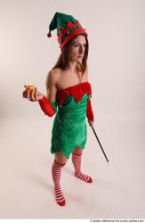 Veronika Elf Pose With Apple